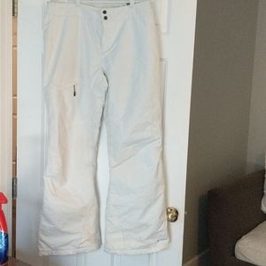 Columbia white ski pants